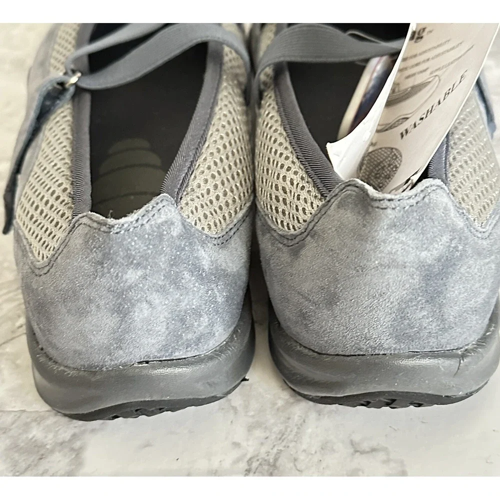 Propet Shoes Womens 10 Medium Zigzag Blue Gray Walking Orthotic Comfort New‎